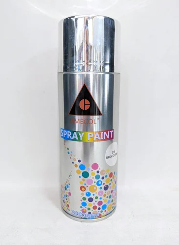 Amecol Spray Paint Bright Chrome, 380 gram