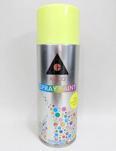 Amecol Spray Paint  Fluorescent Yellow, 380 Gram
